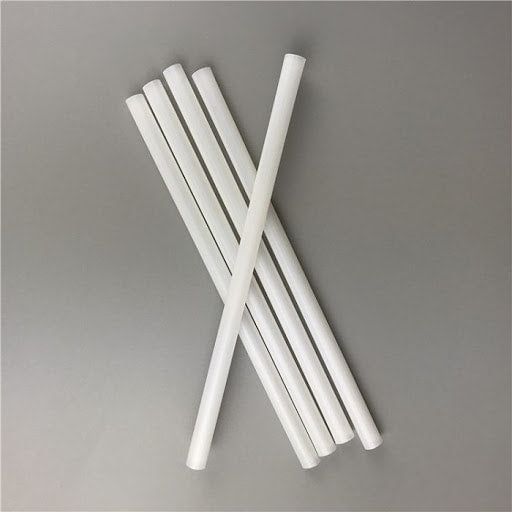 White PLA Straws Straight or Flexible - ECOPAK