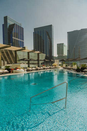 Abu Dhabi Rosewood Hotel Rooftop Swimming Pool