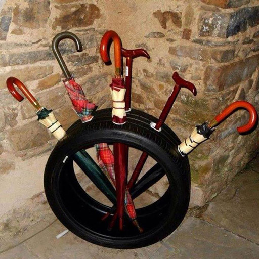 Tire Umbrella Stand