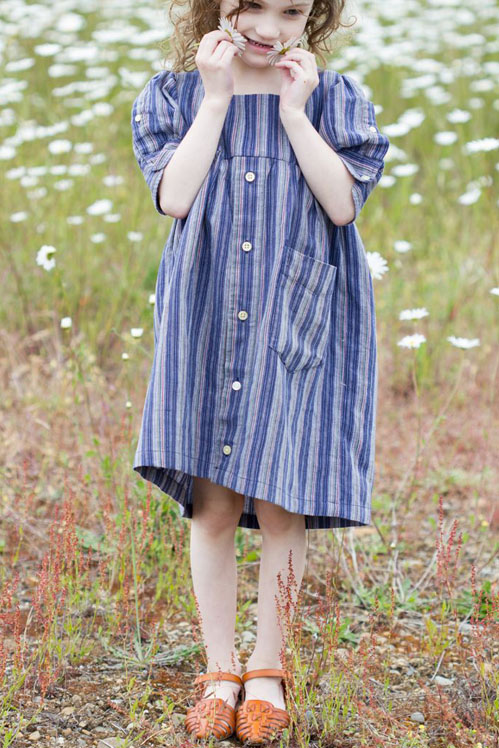 Little Girl’s Dress Use an Old Men’s Shirt