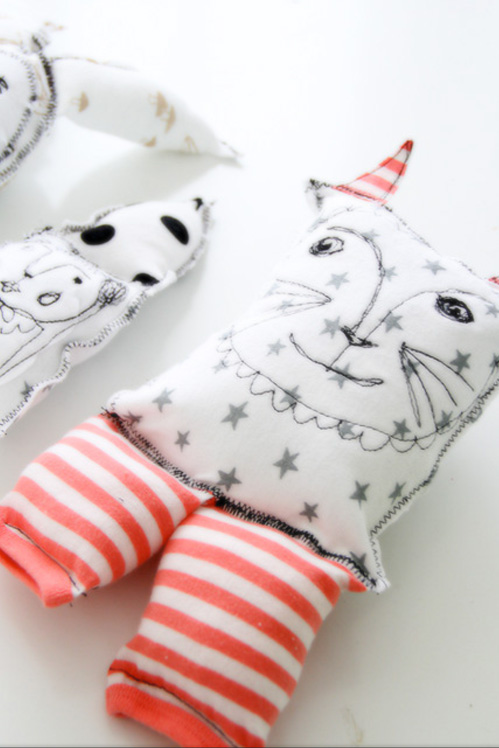 Cute Pillow Toy from Old Baby Clothing