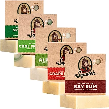 Dr. Squatch Men's Bar Soap FRESH Expanded Pack - Clean Water Mill